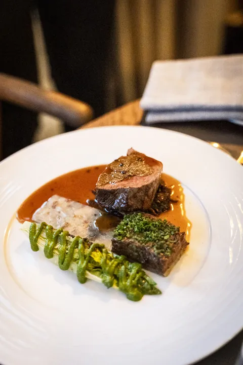 A course from the evening's menu