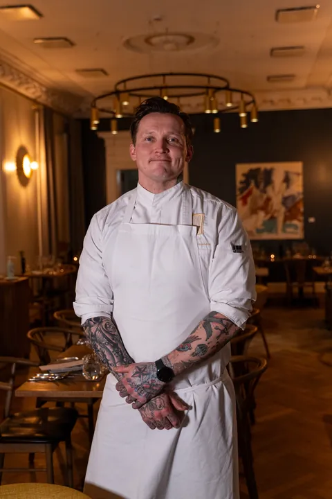 The guest chef in the OOBU dining room